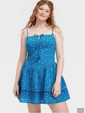 Roller Rabbit Blue LOBSTER dress size SMALL NEW